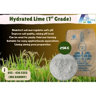 (25KG) CaOH2 Calcium Hydroxide / Hydrated Lime [1st Grade] / Kapur Pertanian Agriculture