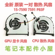 Original for Dell insprion 15-7590 7591 P83F Fan 0MPHWF 0861FC