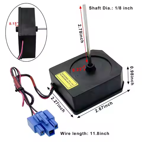 10-Pack 4681JB1029B Refrigerator Condenser Fan Motor for Refrigerator Freezer Replacement Part 4681J