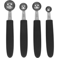 4pcs Stainless Steel Melon Baller Ice Cream Scoop Melon Ball Scoop Watermelon Spoon for Gelato Canta