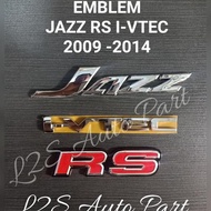 Emblem Jazz Rs Ivtec Emblem Set Jazz Rs Ivtec 2009 to 2014