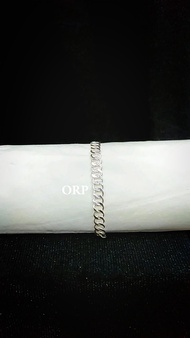 GELANG PERAK ANAK  BANGLE MODEL LIPAN||PERHIASAN SILVER 925 ASLI LAPIS EMAS PUTIH