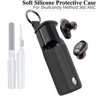 【Cleaning Pen Gift】For Skullcandy Method 360 ANC Case Cover with Cleaner Kit, Soft Silicone Protecti