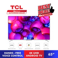 ♒F.ship + BRACKET TCL 65 P715 4K UHD AI Smart Android TV 65P715 with Hands Free Voice Control♫