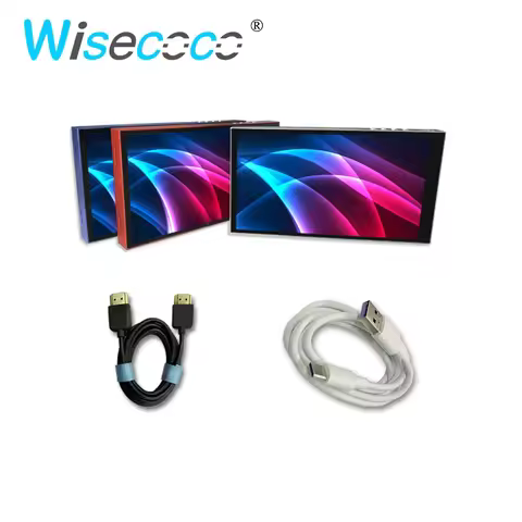 Wisecoco 6 Inch 2K Portable Monitor Built-in Battery 5000mAh USB Type-C 1440*2560 PC For Raspberry P