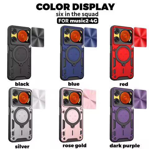 For ZTE Nubia Music2 4G Case Slide Lens Protect Armor Shockproof Phone Case Coque For ZTE Nubia Musi