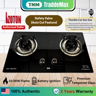 [OFFICIAL DEALER] Izoton Tempered Glass Built-in Hob IGH-5007SV Dapur Gas Masak Cooking Stove Kitche