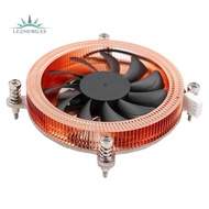 Ultra-Thin 1U Pure Copper Heat Pipe Silent Radiator Fan, NAS ITX Desktop Computer CPU Cooling System