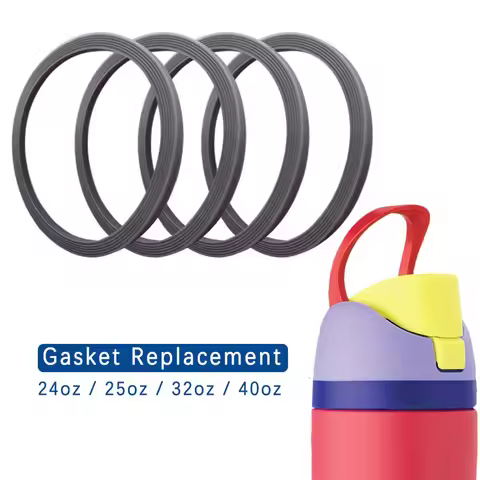 6Pcs Water Bottle Gasket Replacement For Owala FreeSip, Silicone Lid Seal O Ring Replacement Seal Ri