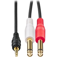 Audio-Technica Stereo Cable (φ0.14 inch (3.5 mm) Stereo Mini Plug to φ0.25 inch (6.3 mm) Mono Standa