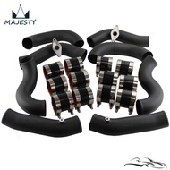 Fit for Nissan GT-R R35 Intercooler 2.75'' Piping Kit VR38DET VR38 09-15 Black Turbo