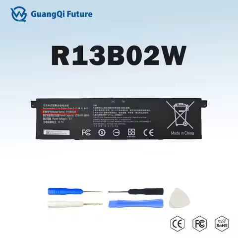 R13B01W R13B02W 39Wh 7.6V Laptop Battery Compatible For Xiaomi Mi Air 13.3" Series Notebook New Stoc