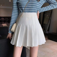 Women Pleated Skirt Korean StyleHigh Waist Slim Pleated Skirt Skater Tennis School Skirt with Shorts