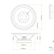 NEW Speaker JIC LS 10075 - 10 INCH