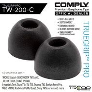 Comply TrueGrip Pro TW-200-C Foam Eartips (for PadMate, Sony, etc. True Wireless Earbuds)