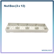 PVC Nut Box Switch Box Base 3 x 12