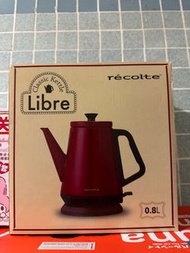 récolte 麗克特 Libre 快煮壺 紅色 RCK-2(VR) 香港行貨