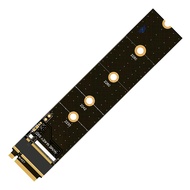 ELSEN M.2 NGFF SSD Key A to Key M Riser Card to PCIe NVMe Easy Installation 22x110mm Portable 0.87x4