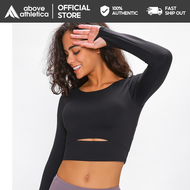 Above Athletica Samantha Womens Cropped Long Sleeve Shirt -Versatile Top for Yoga Sports Training