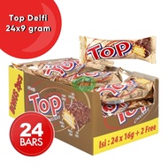 DELFI TOP CHOCOLATE WAFER 24x9gr FREE 2 PCS