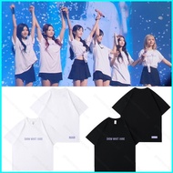 GN IVE 2024 Concert T-Shirt - Loose Print Summer Design Featuring Members