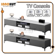 Innohut Wooden TV Console TV Cabinet Media Storage Rack Modern Entertainment Unit Kabinet Rak TV Alm