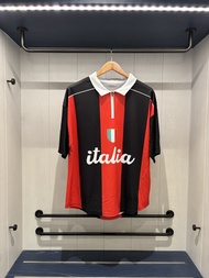 FORMD NEW COLLECTION เสื้อฟุตบอลเอซี มิลานคอปก มีซิบ สไตลด์ย้อนยุค 90 ทรง OVERSIZE ออกกำลังกาย กีฬา