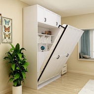 Folding Bed Household Space-Saving Double Invisible Bed Wall Bed Locker Multifunctional Flip Bed Mur