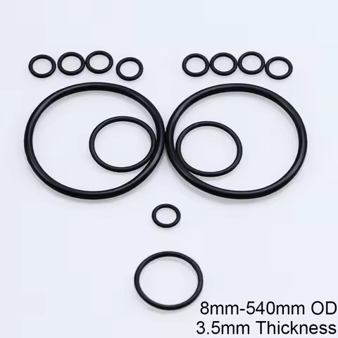 8/10/12/15/20/100/200/300-540mm OD 3.5mm Thicknees CS Black NBR Nitrile Rubber Joint Gasket Washer S