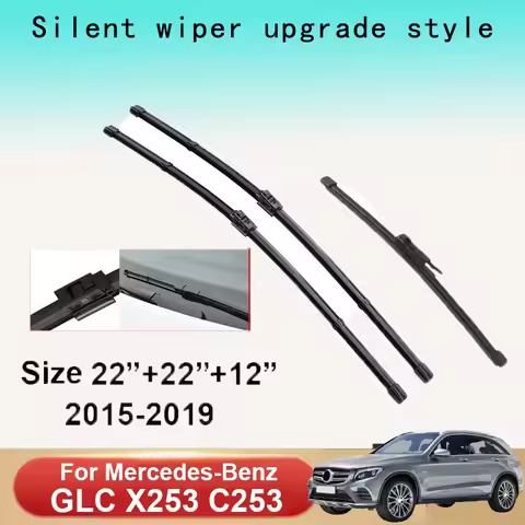 Car Wiper Blades For Mercedes Benz GLC-Class X253 C253 2015-2019 GLC 200 220d 250 300 43 63S 4MATIC 