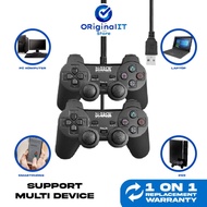 Gamepad Pc Double Hitam Joystick USB Double Getar Gamingpad & Joystick PC