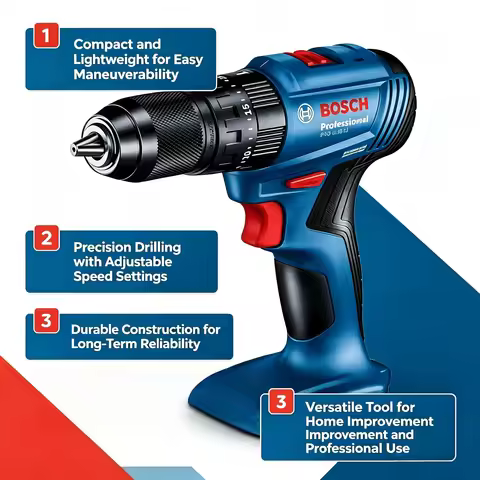 Bosch GSB 185-LI 18V Cordless Impact Drill Adjustable Torque for Wall Drilling&Household Furniture I