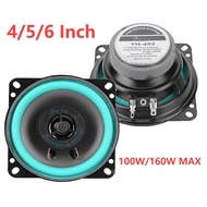 ๑4/5/6 inch Car Speakers 100W/160W Max Subwoofer Coaxial HiFi Audio for Car Music Stereo Full Ra ☺8