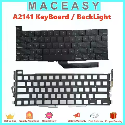 A2141 Loptop replacement keyboard Backlight use for macbook Pro 16inch inside keyboard US UK 2019-20