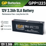 ORIGINAL GP 12V 2.3Ah Rechargeable Sealed Lead Acid Battery -GPP1223 GP BackUp Battery 12V2.3AH Rech