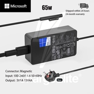 Original MICROSOFT 65W Laptop Charger Magnetic for Microsoft Surface Laptop Go 2 Pro 3 5 6 7 i5 i7 A