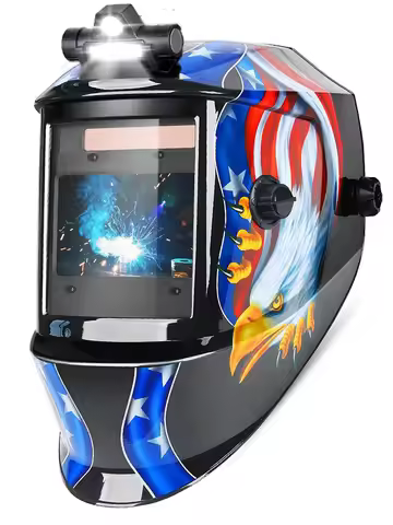 Large View Auto Darkening Welding Helmet Wide Shade 4-9/9-13 for TIG MIG ARC Cut and Grind