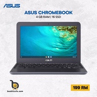 ASUS Chromebook 11, 4GB RAM, 16GB eMMC STORAGE , 12 INCH HD Laptop , Intel Celeron N4500,  Google Ch