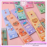 6pcs Pencil Cute Cartoon Set HB Student School Pencil Gift Set