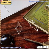 FENGLIN Book Page Holder, Thumb Page Bookmark, Thumb Bookmarks Handmade Acrylic Transparent Ring Pag