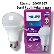 Philips Mycare LED Bulb 12W 12watt 4000K Semi-Yellowish White natural White 1360 lumens E27 Philips 