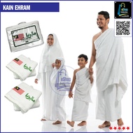 [Ready Stock] Kain IHRAM Imported from 100% COTTON TURKEY Tebal Gebu 45×90 inch