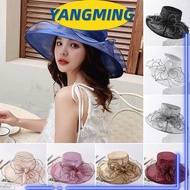 YANGYANG Sun Hat Fashion UV Protection Large Brim Organza Hat