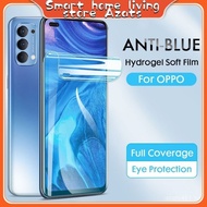 Full Cover Anti-blue light Soft Hydrogel Film Screen Protector for OPPO Reno 10 8T 5G 8Z 8 4 6 7 Pro 5 2 F11 F9 Pro A18 A38 A58 A15 A15s A16 A31 A52 A92 A72 A32 A5S AX5s A7 A92 A9