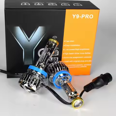 Car Headlight Bulbs H11 LED H7 H8 H9 9005 HB3 9006 HB4 Mini Projector Lens Fog lights 6000K 12V RHD