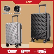 🔥Ready Stock🔥20/24 Inches Multi-color Silent Travel Luggage Bag 360 Rotation PC Lightweight Suitcase