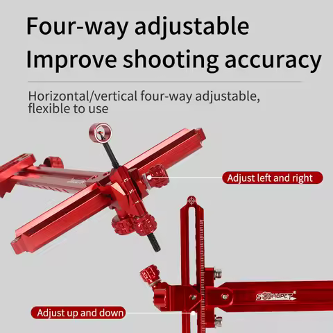 Archery Recurve Bow Sight 9 Inch Outdoor Sports Hunting Shooting Aluminum T-Shaped Single Pin Adjust
