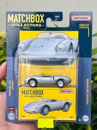 Hobby Store xe mô hình MatchBox Super Fast Porsche 550 Spyder Bạc - Full Card