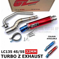 GL RACING EXHAUST TURBO Z OPEN 32MM LC135 4S 5S