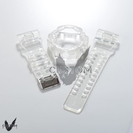 (Vcustom) GA700 JELLY " CLEAR " BAND AND BEZEL WATCH STRAPS